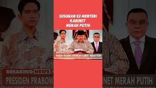 53 MENTERI SUSUNAN KABINET MERAH PUTIH