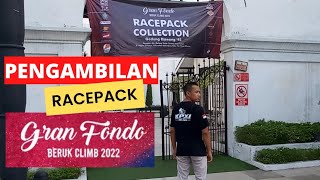 pengambilan racepack gowes GRANDFONDO BERUK CLIMB 2022