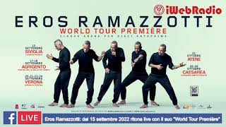 Eros Ramazzotti: dal 15 settembre 2022 ritorna live con il suo "Word Tour Prèmiere"