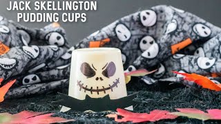 Jack Skellington Pudding Cups