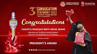 Ucapan Penerima Anugerah Pelajar Terbaik (President's Award)