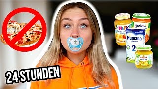 24 Stunden EXPERIMENT: NUR BABY-Nahrung ESSEN! Geht das? ⎥ PIA