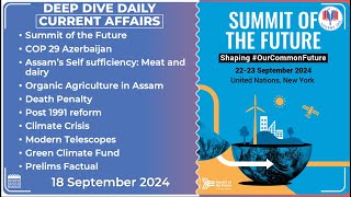 18 September 2024 | Daily Current Affairs | @LUCENTIAS  Best APSC Coaching Centre in Assam