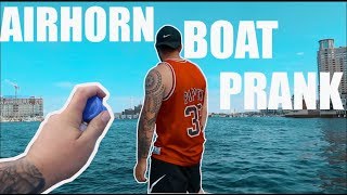 CRAZY AIRHORN PRANK on other BOATS!