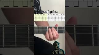 Beetlejuice Guitar + Tabs #guitarsheetmusic #easyguitartabs #guitartutorial