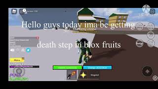 Getting death step in Roblox blox fruits update 15