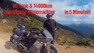 3 Monate elektrische Motorrad-Tour bis nach Georgien in 5 Minuten | Appetitanreger!