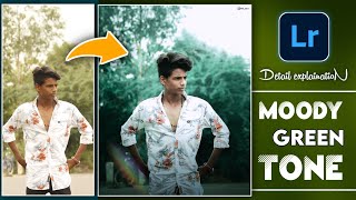 MOODY GREEN TONE EDITING 2022 || LIGHTROOM PHOTO EDITING 2022 TELUGU || FACE WHITE EDITING IN 2022