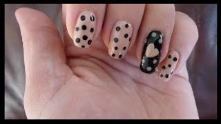 Quick & Easy Valentines Nails: Polka Dots & Hearts