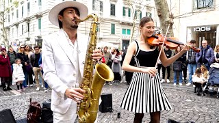 FLOWERS - Miley Cyrus | Sax and Violin | Daniele Vitale & Karolina Protsenko Cover