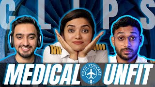 What will happen if a PILOT Becomes Temporary Medically UNFIT?  | Pilot Podcast CLIPS