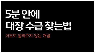 큰 세력이 들어오는 걸 발견하는 방법