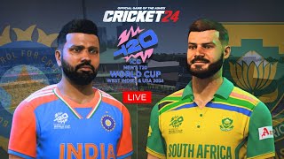 T20 World Cup 2024 | India vs South Africa -  Cricket 24 Live | Shree Gamerz