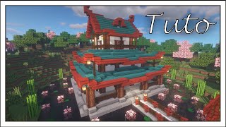 Minecraft | Comment Construire une Grande Maison Japonaise [Facile] [Tutoriel Cinématique]