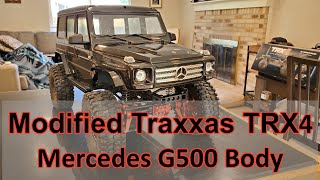 Body Modification Traxxas TRX4 Mercedes G500 RC Crawler