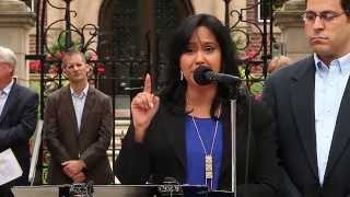 Firestorm Rally at Governor's Mansion - Speakers Revs. Yolandita & Herman Colon