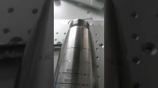 fiber Laser 3D engraving and marking on flask