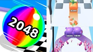 Ball Run 2048 vs Jelly Run 2048 - Satisfying ASMR Gameplay All Level (android,ios) P5