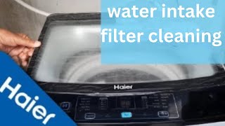 washing machine water intake filter cleaning