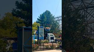 Slingshot secondhand view at Cedar point #ohio #slingshot #thriller ￼￼