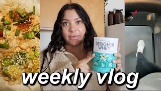 TRYING TO EAT HEALTHY WHEN WORKING LATE & EASING BACK INTO A WORKOUT ROUTINE | WEEKLY VLOG