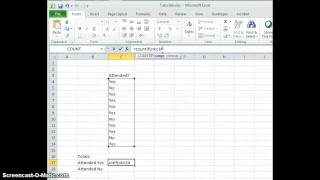 Excel: Calculate Attendance