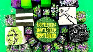 Beetlejuice Beetlejuice Beetlejuice !! 💚💜🖤🤍| Halloween | Dyed Chalk | ASMR | No edits OAP