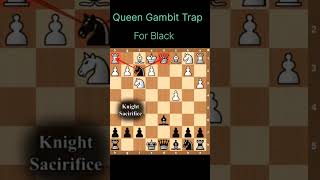 Queen Gambit Trap For Black . #chess #queengambit