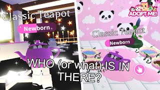 THERE'S SOMETHING INSIDE THE TEAPOT PET!!! (ADOPT ME & ROBLOX CLASSIC UPDATE)