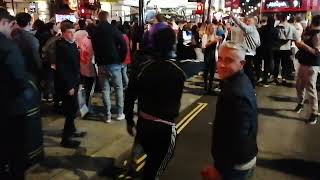 England won!!! Piccadilly after the semi final mental euro 2020 throwback