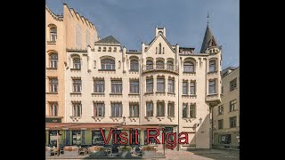 VISIT RIGA! Latvia's Beautiful Architecture Streets and Parks. Art Nouveau. Skaistā Rīga. Рига. №103