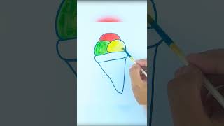 Cute Drawing Icecream 🍨 for Kids #icecream #drawing