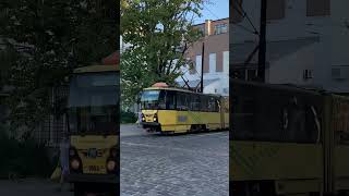 Tram in Lviv Tatra KT4 Line 9 #tram #lviv #lwow #lwów #ukraine #ukrainewar #ukrainerussiawar