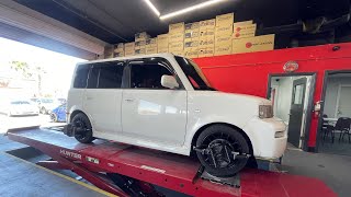 Getting an alignment on my Scion xB after I swapped out my shocks.  How BAD is it? Let's find out.