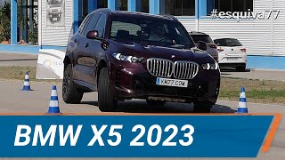 BMW X5 2023 - Maniobra de esquiva (moose test) y eslalon | km77.com