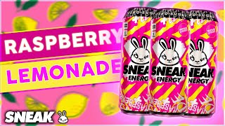 NEW Sneak Energy RASPBERRY LEMONADE CANS - Flavour Review & Unboxing!