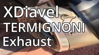 Ducati XDiavel Stock Exhaust vs Termignoni Exhaust