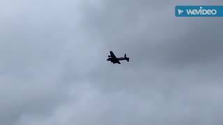 Lancaster Bomber Fly Past For Veterans.