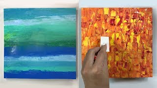 4 Cool Acrylic Painting Texture Techniques ( Easy )