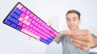 Budget Pink/Purple 60% Keyboard - GK61 Optical Mechanical Keyboard Review