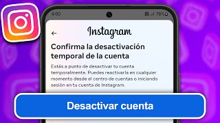 Cómo DESACTIVAR CUENTA de INSTAGRAM Temporalmente ✅