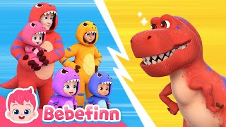 🦖↗️ Move Like the T-RexㅣEP140ㅣSong for KidsㅣBebefinn Nursery Rhymes