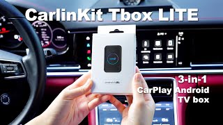 CarlinKit Tbox LITE | NEW! 3-in-1 CarPlay Android AutoTV box with YouTube/Netflix works for car