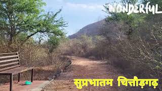 chittorgarh morning video / good morning view from chittorgarh  चित्तौड़गढ़ का निर्मल उद्यान