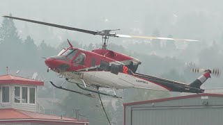 Bell 212 Helicopter Engine Startup and Takeoff