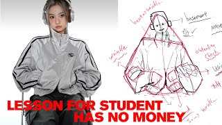 ACADEMY LESSON for STUDENT has no MONEY - CLOTHE