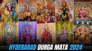 Hyderabad's biggest and trending durga mata idols 2024 | unique durga mata  | Hyderabad mata 2024