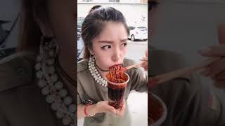 ASMR | China , eating fast  , Nooldes