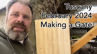 Building a quick an easy gate in the Italian February sun 🌞