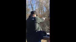 My dad shooting my Pietta 1860 army